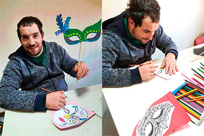 Realização de Máscaras de Carnaval